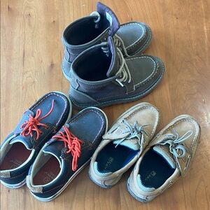 Kids' Casual Boat Shoes - Brown and Blue